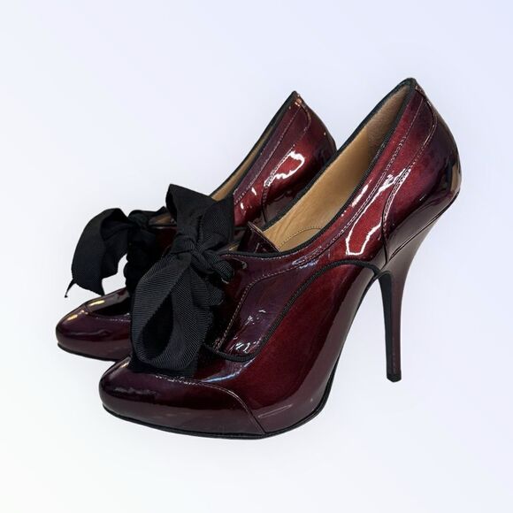 Lanvin Derby Patent Leather Stiletto 38 - Picture 4 of 6